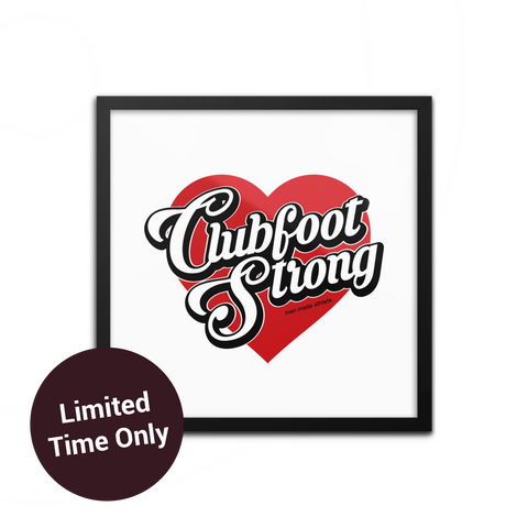 Clubfoot Strong Framed Print