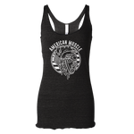 White American Muscle Racerback Tank
