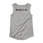 Green Check It Off Women's Cap Sleeve Tank