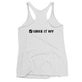 Basic Check It Off Women's Racerback Tank