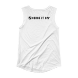 Green Check It Off Women's Cap Sleeve Tank