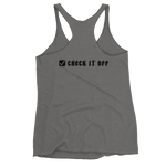 Basic Check It Off Women's Racerback Tank