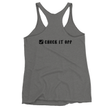Basic Check It Off Women's Racerback Tank