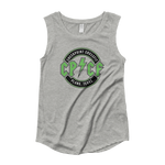 Green Check It Off Women's Cap Sleeve Tank