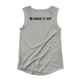Red Check It Off Women's Cap Sleeve Tank