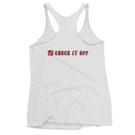Red Check It Off Women's Racerback Tank