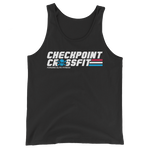 Option 2: Unisex Red, White & Blue Jersey Tank