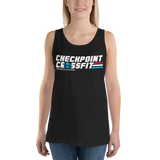 Option 2: Unisex Red, White & Blue Jersey Tank
