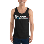 Option 2: Unisex Red, White & Blue Jersey Tank