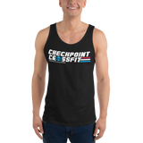 Option 2: Unisex Red, White & Blue Jersey Tank