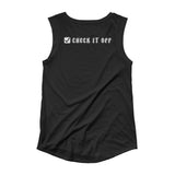 Green Check It Off Women's Cap Sleeve Tank