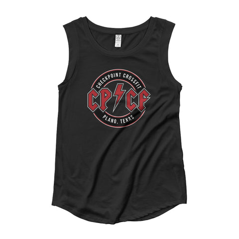 Red Check It Off Women's Cap Sleeve Tank