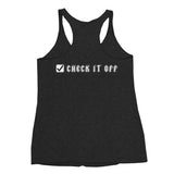 Basic Check It Off Women's Racerback Tank